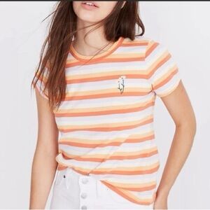 Madewell Daisy Embroidered Northside Vintage Tee